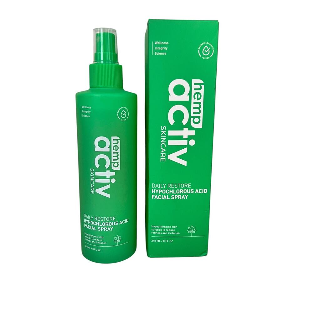 HEMPACTIV Hypochlorous Acid Spray 8oz Face & Body Post Workout Mist